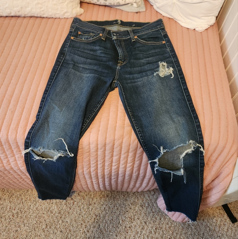 7 for All Mankind distressed jeans